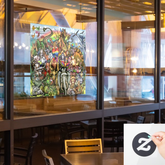 Animals Window Cling (Restaurant Window)