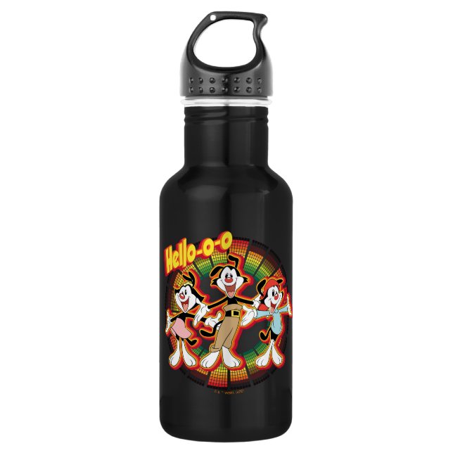 Animaniacs | Hello-o-o Retro Equalizer Graphic 532 Ml Water Bottle (Front)
