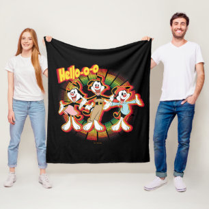 Animaniacs   Hello-o-o Retro Equalizer Graphic Fleece Blanket