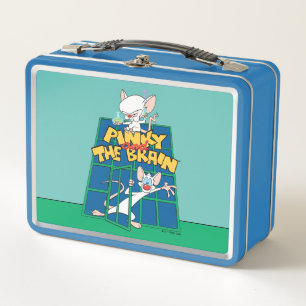 Animaniacs   Pinky and The Brain Cage Graphic Metal Lunch Box