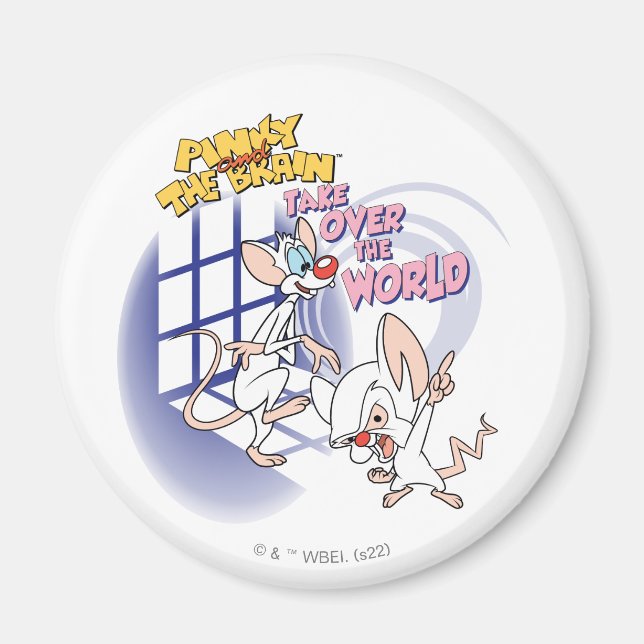 Animaniacs | Take Over The World Graphic Magnet (Front)