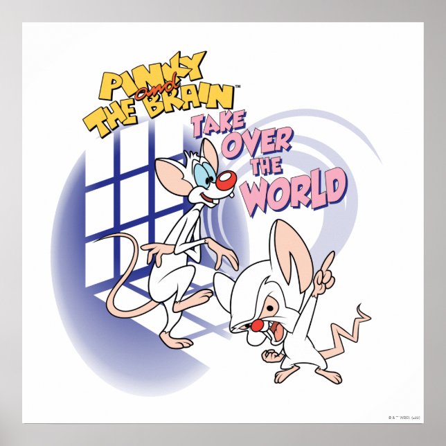 Animaniacs | Take Over The World Graphic Poster (Front)