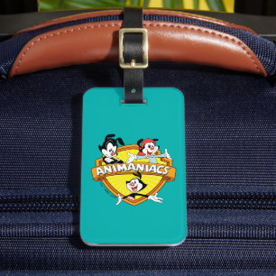 Animaniacs Warner Brothers & Sister WB Shield Luggage Tag