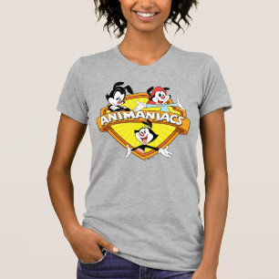 Animaniacs   Warner Brothers & Sister WB Shield T-Shirt