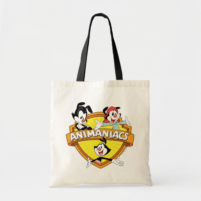 Animaniacs | Warner Brothers & Sister WB Shield Tote Bag (Front)