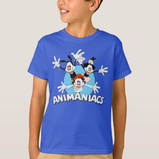 Animaniacs | Warner Siblings Arms Wide Graphic T-Shirt (Front)
