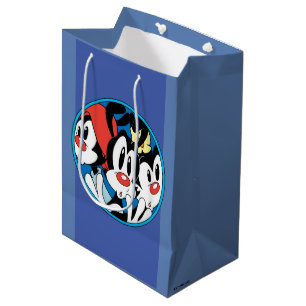 Animaniacs   Warner Siblings Circle Graphic Medium Gift Bag