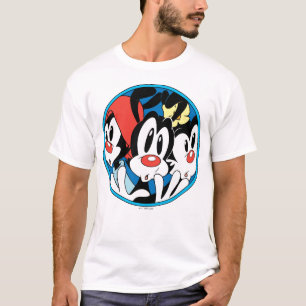 Animaniacs Warner Siblings Circle Graphic T-Shirt