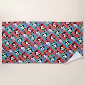 Animaniacs | Yakko, Dot, & Wakko Panel Graphic Beach Towel