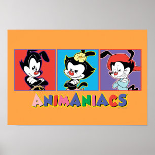 Animaniacs   Yakko, Dot, & Wakko Panel Graphic Poster