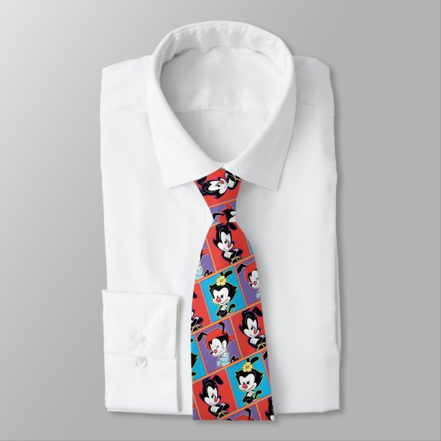 Animaniacs | Yakko, Dot, & Wakko Panel Graphic Tie (Tied)