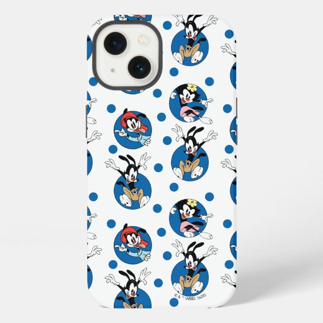 Animaniacs | Yakko, Wakko, & Dot Circle Pattern iPhone Case (Back)
