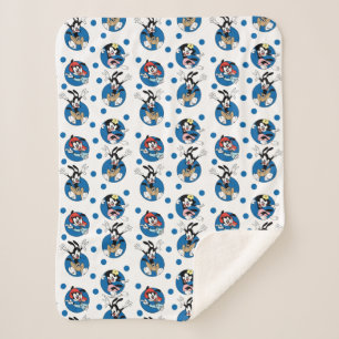 Animaniacs   Yakko, Wakko, & Dot Circle Pattern Sherpa Blanket