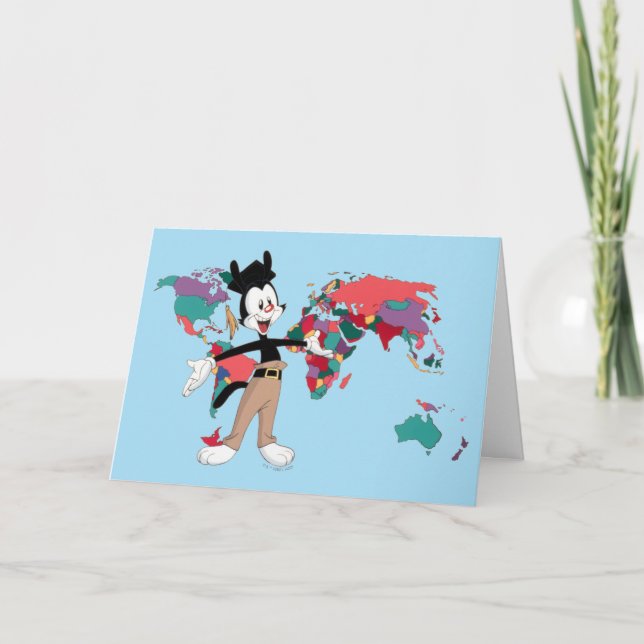 Animaniacs | Yakko&#x27;s World Map Graphic Card (Front)