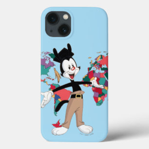 Animaniacs   Yakko's World Map Graphic iPhone 13 Case