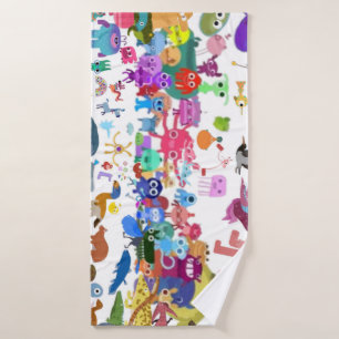 animated cartoon colletion -autism craft bath towel