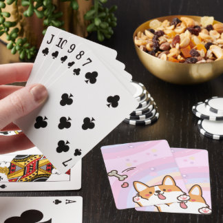 Animated Corgi Playing Cards
