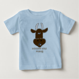Animated Cow with Graphics Baby T-Shirt