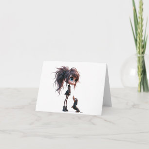 Animated Dachshund Cheer Up Card