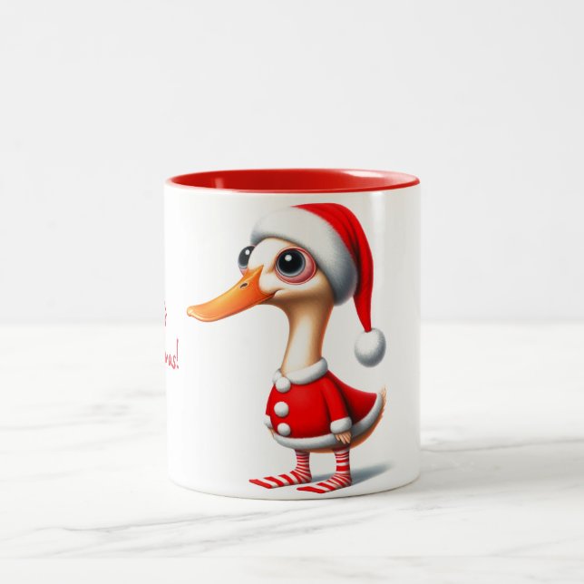 Animated Duck Christmas Mug (Center)