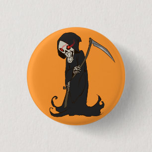 Animated Grim Reaper 3 Cm Round Badge