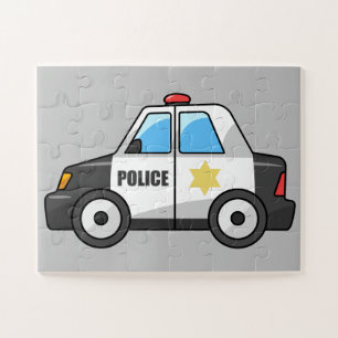 Animated Police Car Jigsaw Puzzle