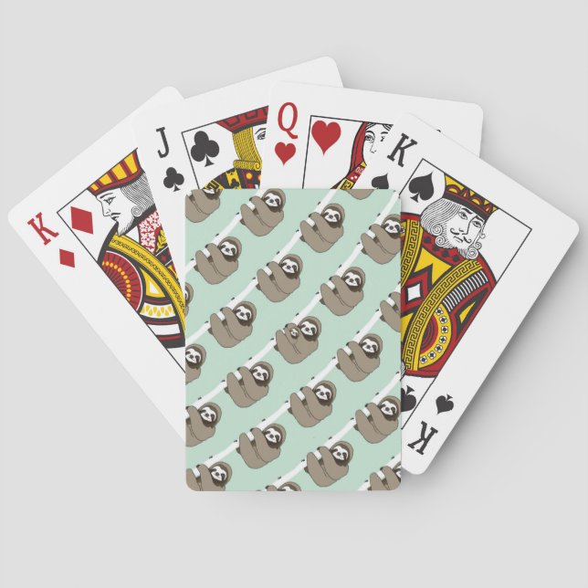 Animated sloths playing cards (Back)
