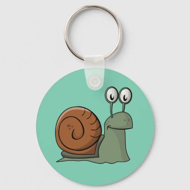 Animated Snail Keychain (Front)