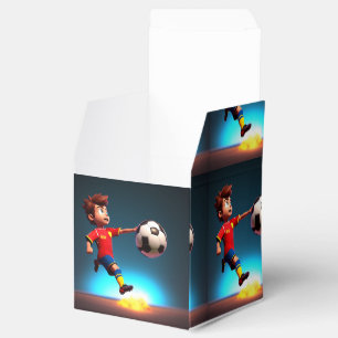 Animated Soccer Player With Ball, Favour Box