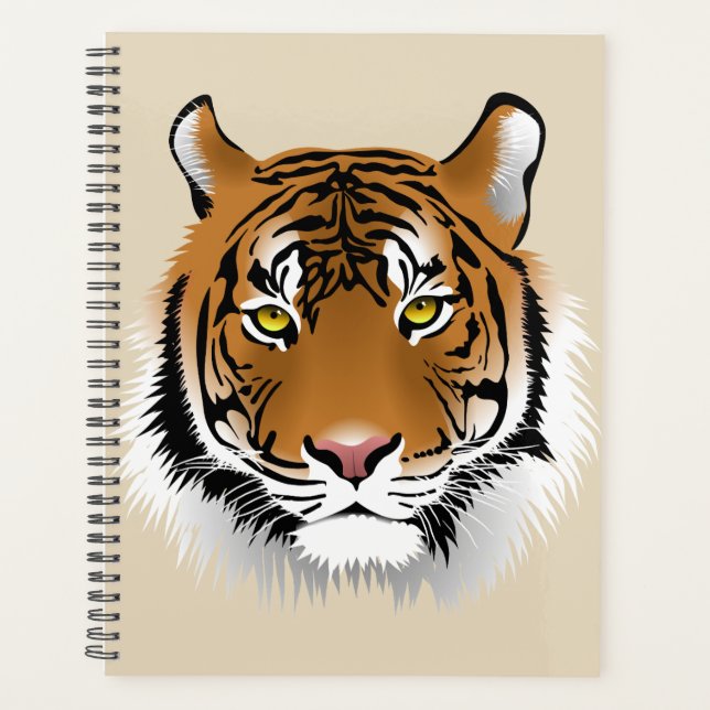 Animated Tiger Background Planner (Front)