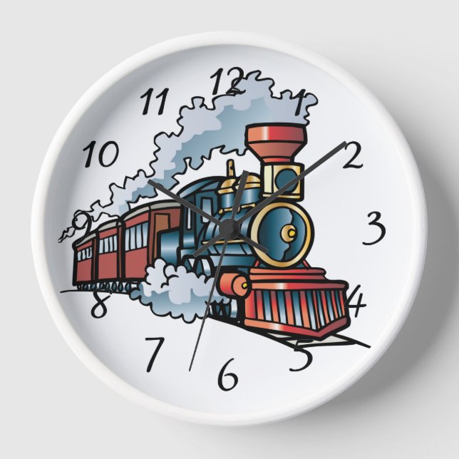 Animated train clock (Front)