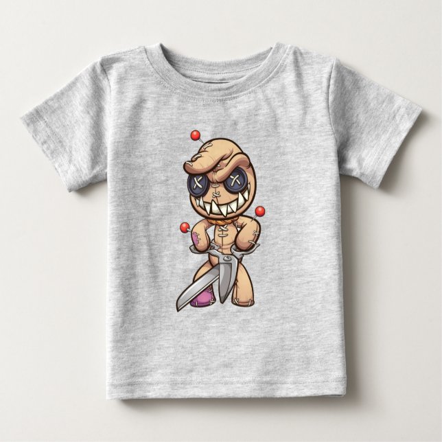 Animated Voodoo Doll Baby T-Shirt (Front)