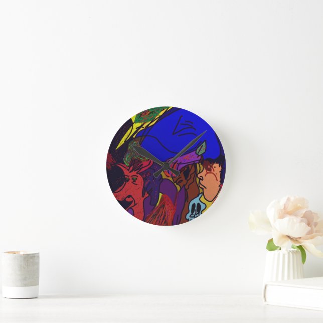 Animation Collage  Round Clock (Home)