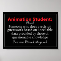 Animation Student funny definition