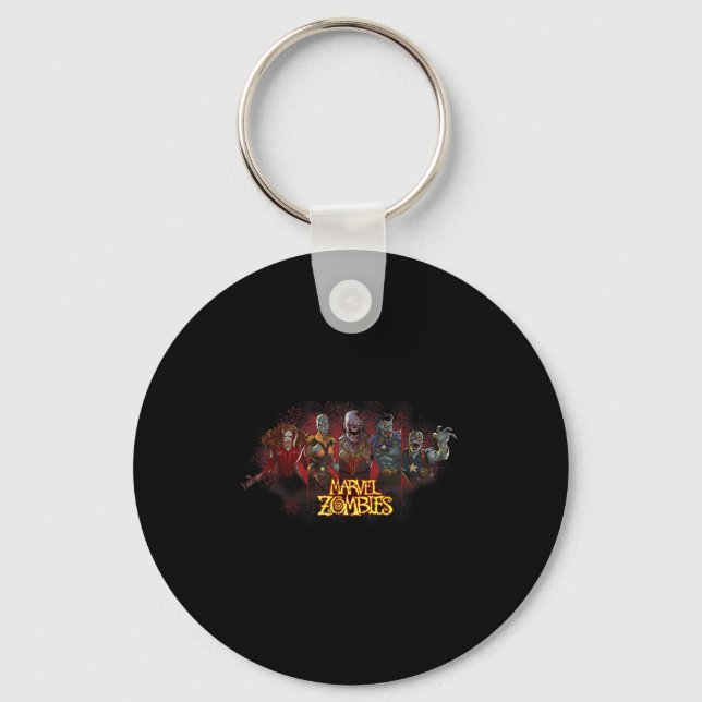 Animation Zombies Undead Heroes And Villains  Key Ring (Front)