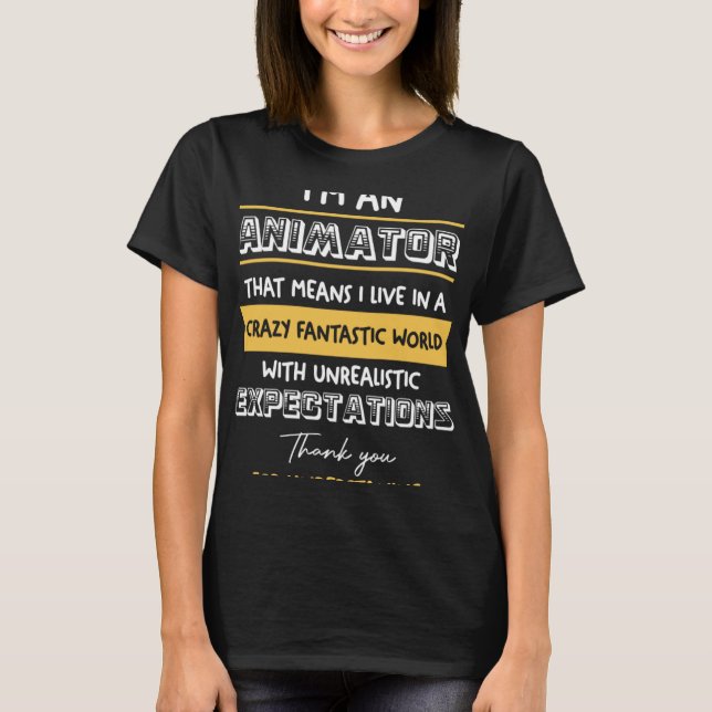 Animator Crazy Fantastic World T-Shirt (Front)