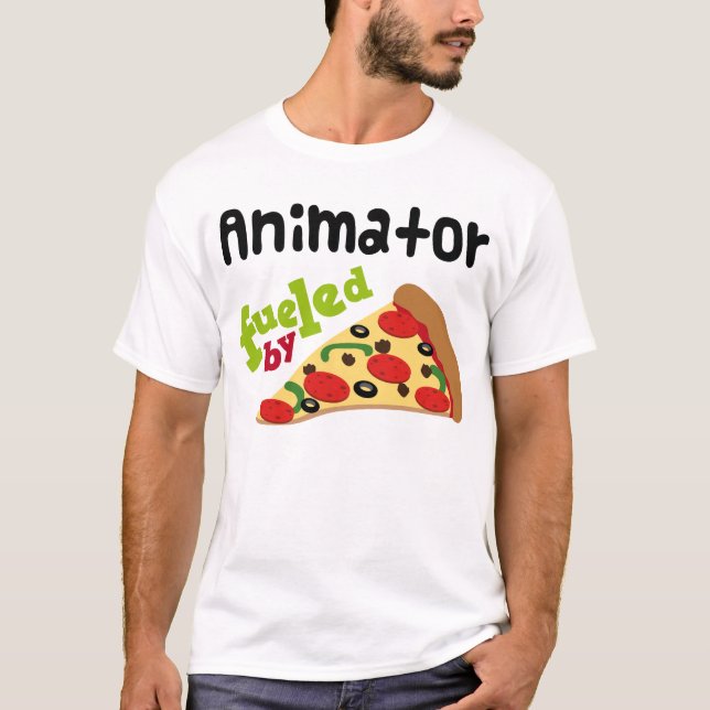 Animator (Funny) Pizza T Shirt (Front)