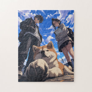 Anime Akita Jigsaw Puzzle