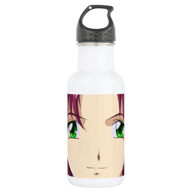 Anime and Manga Faces 532 Ml Water Bottle (Front)