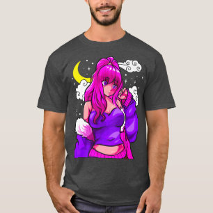 anime and Manga girl Japanese Japan design  T-Shirt