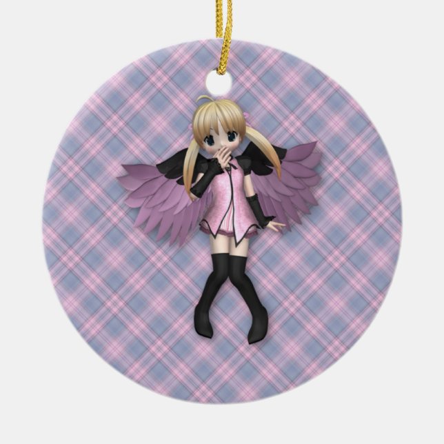 Anime Angel Ornament (Front)