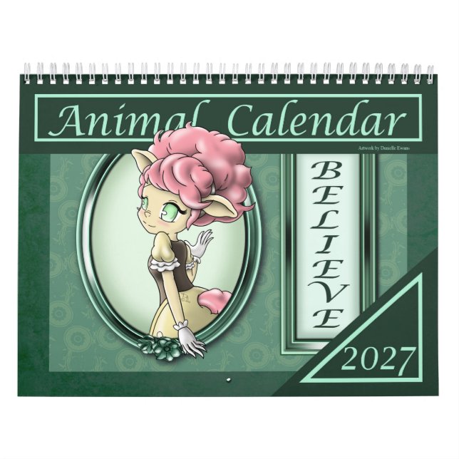 Anime Animal 2027 Affirmations Calendar (Cover)