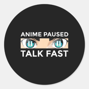Anime Art For Men Women Teen Girls Anime Merch Ani Classic Round Sticker