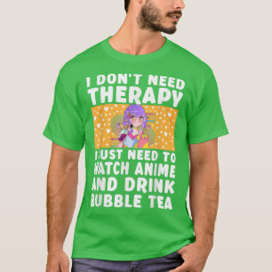 Anime Art for Teen Girls Women Merch Bubble Tea An T-Shirt