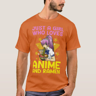 Anime Art For Women Teen Girls Anime Merch Ramen A T-Shirt