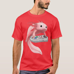 Anime Axolotl Waifu Who Love Anime Ramen And Sketc T-Shirt