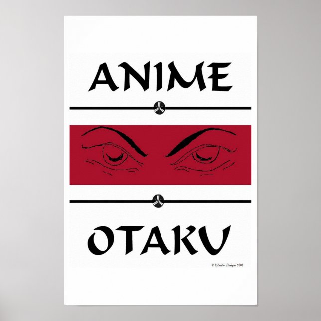 Anime Bad Eyes Poster (Front)