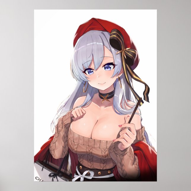 Anime Beret Hottie Poster (Front)