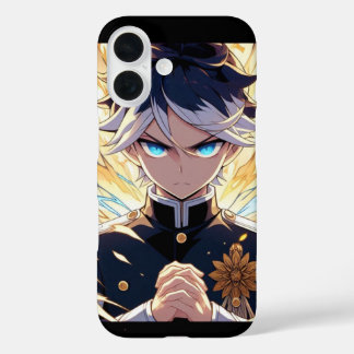 anime big aura boys iPhone 16 case