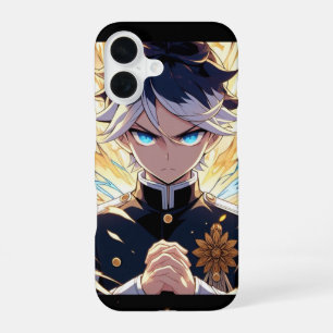 anime big aura boys iPhone 16 case